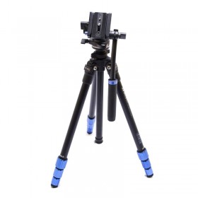 Slim Aluminium Video Tripod with Fluid Head